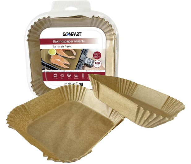 Scanpart Papier do air frayer 20x20 cm 100 szt. - 1369399 - zdjęcie